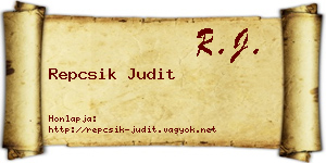 Repcsik Judit névjegykártya